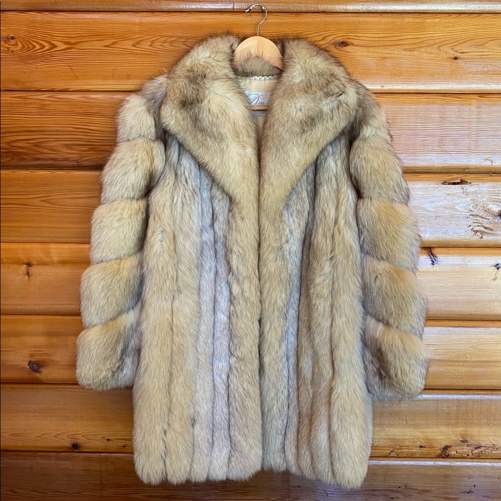 Vintage Dittrich Furs Authentic Fox Coat - Small